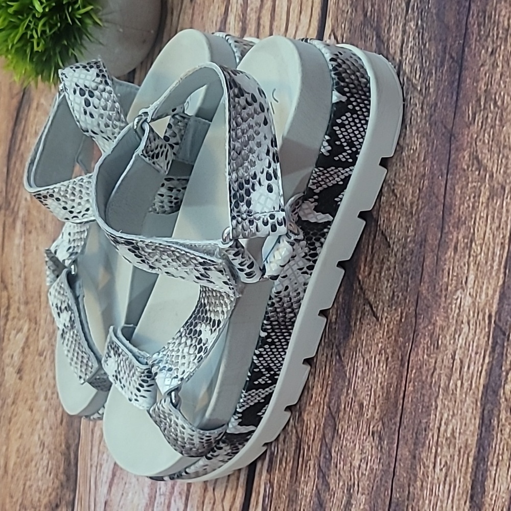 J/Slides Python Leather Sandals - Picture 6 of 12